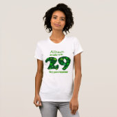 Funny 50th Birthday Shamrock Number Custom Name 2 T-shirt (Voorkant volledig)