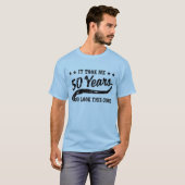 Funny 50th Birthday T-shirt (Voorkant volledig)