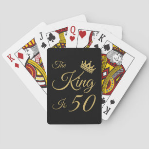Funny 50th Birthday voor mannen Pokerkaarten