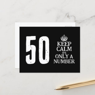 Funny 50th Birthday zorgt voor kalme briefkaart sj