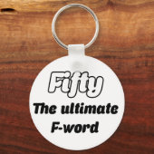 Funny 50th sleutelhanger (Voorkant)