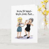 Funny 52e carte d'anniversaire (Fleur jaune)