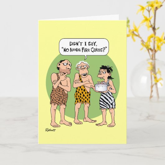 Funny 52e carte d'anniversaire (Fleur jaune)