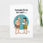 Funny 53e carte de voeux d'anniversaire (Devant)