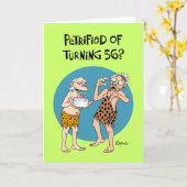 Funny 56th Birthday Kaart (Gele Bloem)