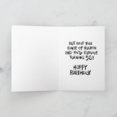 Funny 56th Birthday Kaart (Binnen)