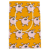 Funny 5 Cartoon Varkens Baby Kies Kleur M Gift Medium Cadeauzakje (Voorkant)