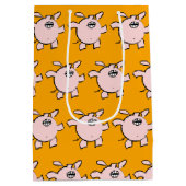 Funny 5 Cartoon Varkens Baby Kies Kleur M Gift Medium Cadeauzakje (Achterkant)