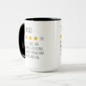 Funny 5 étoiles commentaire personnalisé nom Mug p (Devant gauche)
