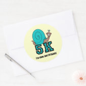 Funny 5K Ronde Sticker (Envelop)