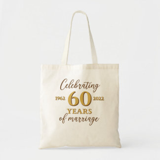 Funny 60 jaar huwelijk 1962 60th Wedding Anniv Tote Bag