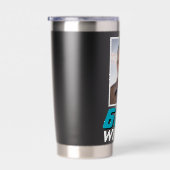 Funny 60 so what Quote Photo 60th Birthday Geïsoleerde Drinkbeker (Rechts)