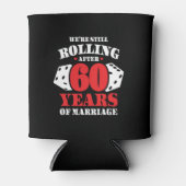 Funny 60e Jubileum koppels getrouwd 60 jaar Blikjeskoeler (Voorkant)