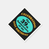 Funny 60th Birthday Gag Gift Servet (Hoek)