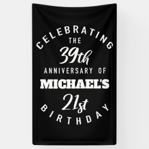 Funny 60th Birthday, gepersonaliseerd Spandoek
