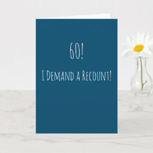 Funny 60th Birthday Kaart