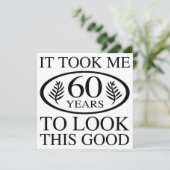 Funny 60th Birthday Kaart (Staand voorkant)