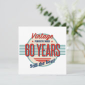 Funny 60th Birthday Old Fashioned Kaart (Staand voorkant)