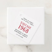 Funny  60th Birthday Party Bedankjes Labels (In situ)