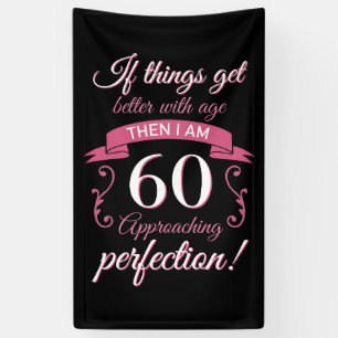 Funny 60th Birthday 'Perfection' Spandoek