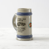 Funny 60th Birthday Retro Car Banger Add Name Date Bierpul (Voorkant links)