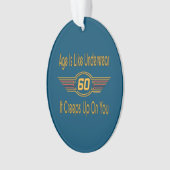 Funny 60th - Leeftijd is als ondergoed Ornament (voorkant)