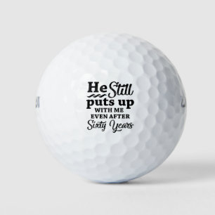 Funny 60th Wedding Jubileum Golfballen