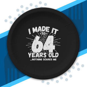 Funny 64th Birthday Quote Sarcastic 64 Year Old Papieren Bordje