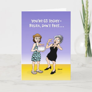 Funny 65th Birthday Card Kaart