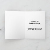 Funny 65th Birthday Card Kaart (Binnen)