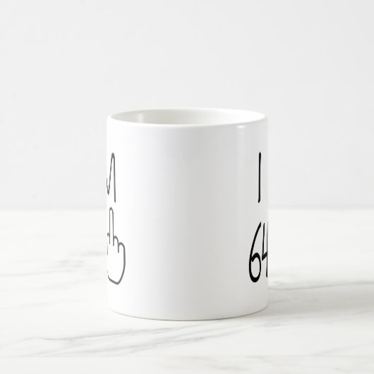 Funny 65th Birthday Coffee Mok (Center)