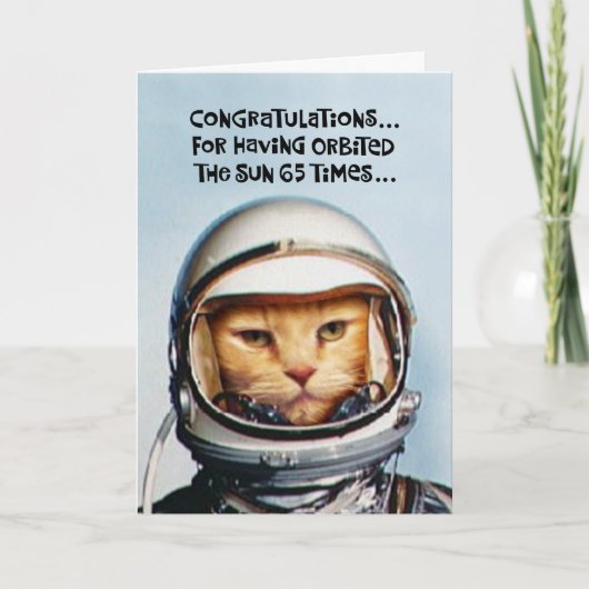 Funny 65th Birthday Kaart (Voorkant)