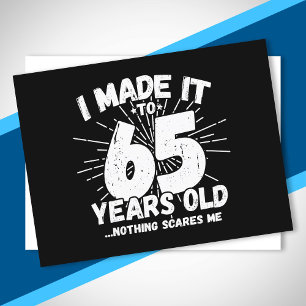 Funny 65th Birthday Quote Sarcastic 65 Year Old Briefkaart