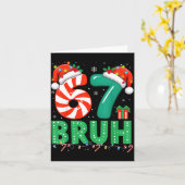 Funny 67 Christmas Pajama Xmas Six Seven Meme 6-7 Kaart (Gele Bloem)