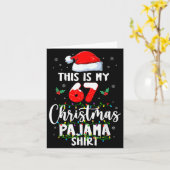 Funny 67 Christmas Pajamas Shirt Six Seven Meme Br Kaart (Gele Bloem)