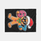 Funny 67 Christmas Six Seven Meme Xmas Gingerbread Fleece Deken (Voorkant (Horizontaal))