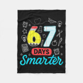Funny 67 Days Smarter Six Seven Meme Teachers Stud Fleece Deken (Voorkant)