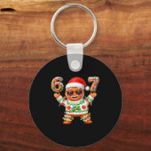 Funny 67 Gingerbread Six Seven Ice Cream Drip Chri Sleutelhanger (Voorkant)