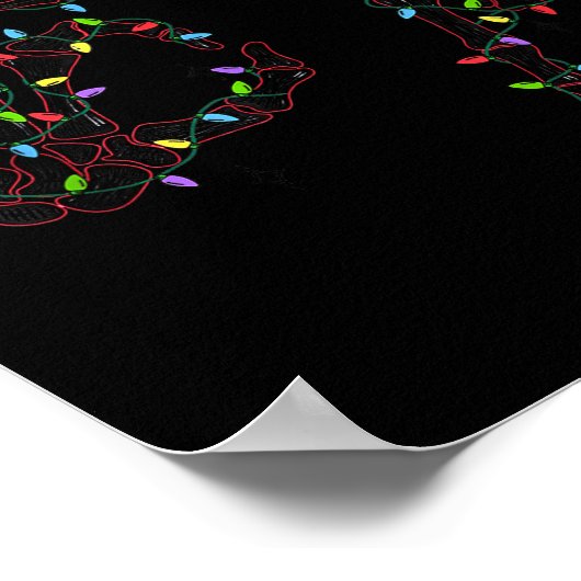 Funny 67 Hand Six Seven Meme Brainrot Christmas Xm Poster (Hoek)