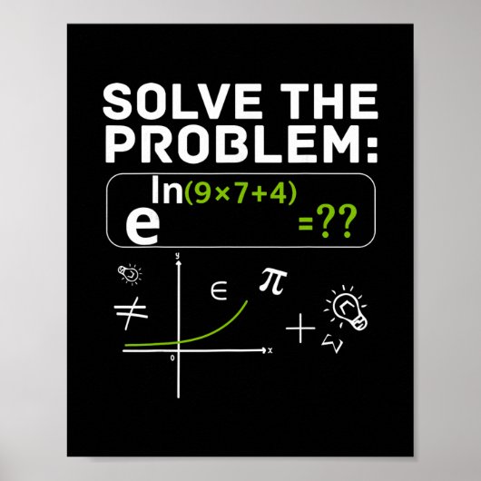 Funny 67 Math Meme Solve The Problem Teacher For S Poster (Voorkant)