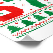 Funny 67 Meme 6 7 Ugly Sweater Christmas Kids Men Poster (Hoek)