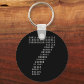 Funny 67 Meme Binary Code Tech Geek Digital Six Se Sleutelhanger (Voorkant)