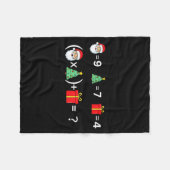 Funny 67 Meme Christmas Math Teacher Santa Six Sev Fleece Deken (Voorkant (Horizontaal))