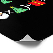 Funny 67 Meme Christmas Math Teacher Santa Six Sev Poster (Hoek)