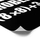 Funny 67 Meme Pemdas Elementary Math Teacher Brain Poster (Hoek)