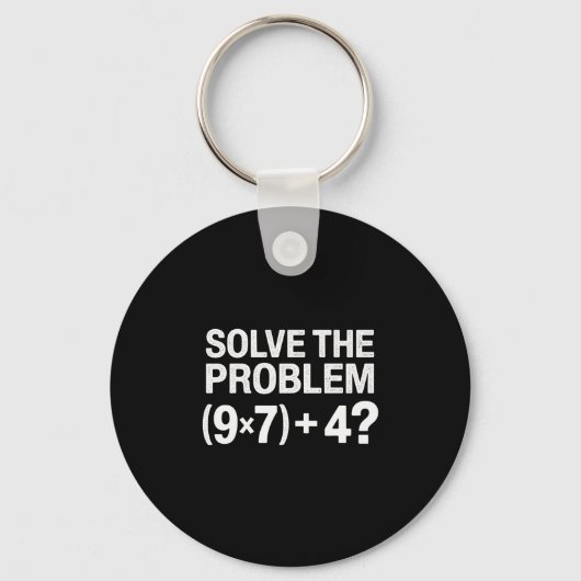 Funny 67 Meme Pemdas Math Teacher Brainrot Element Sleutelhanger (Voorkant)