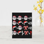 Funny 67 Meme Santa Christmas Tree Math Teacher Xm Kaart (Gele Bloem)