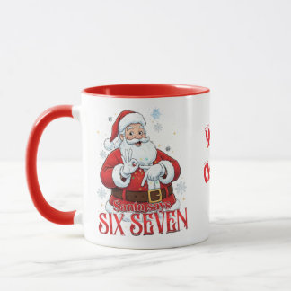 Funny 67 Meme Santa says SIX SEVEN For Christmas  Mok