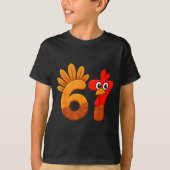 Funny 67 Meme Thanksgiving Turkey Day 6 7 Holiday T-shirt (Voorkant)