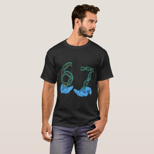 Funny 67 Number Meme Dna Replication Molecular Sci T-shirt (Voorkant volledig)